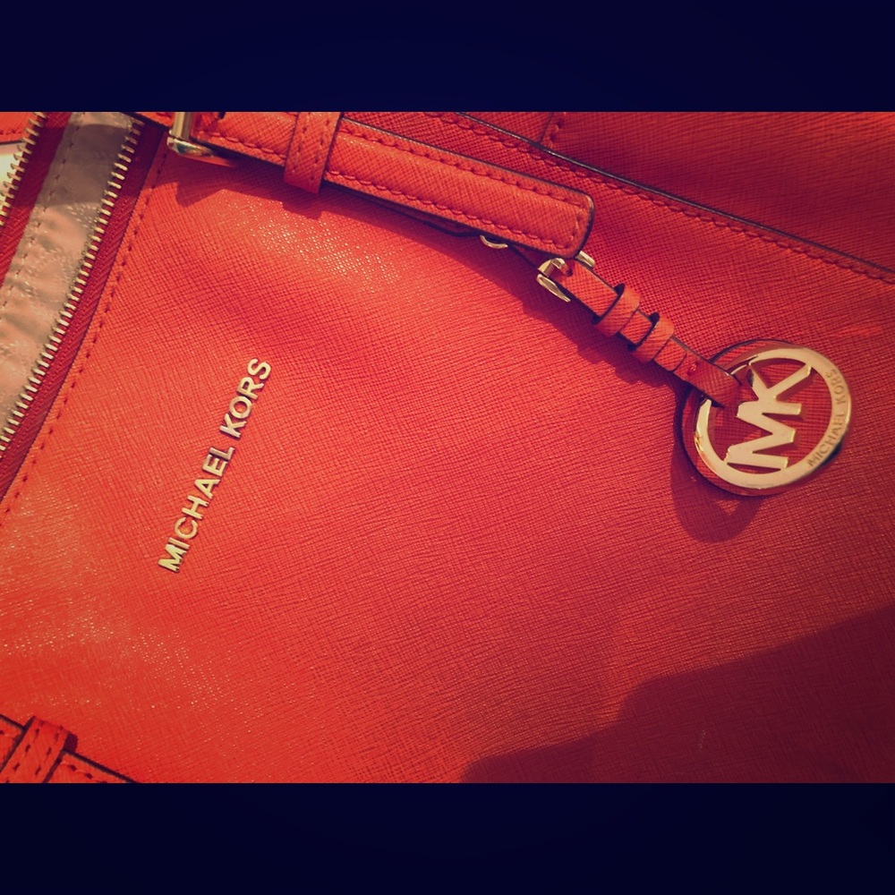 Michael Kors orange purse
